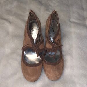 NWOB Style & Co. brown Mary Jane heels.